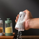 Quantitative Push Type Salt Dispenser Jar